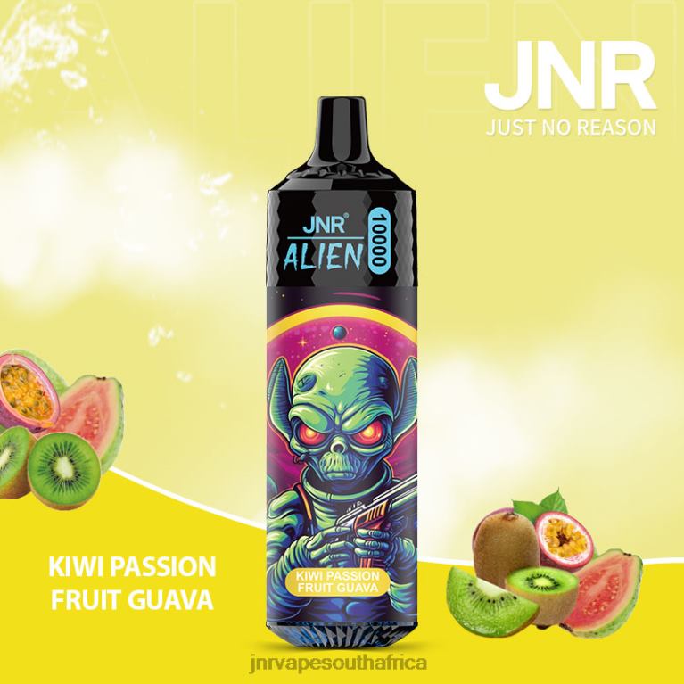 8FT4P153 JNR ALIEN Kiwi Passion Fruit Guava - JNR Vape Review