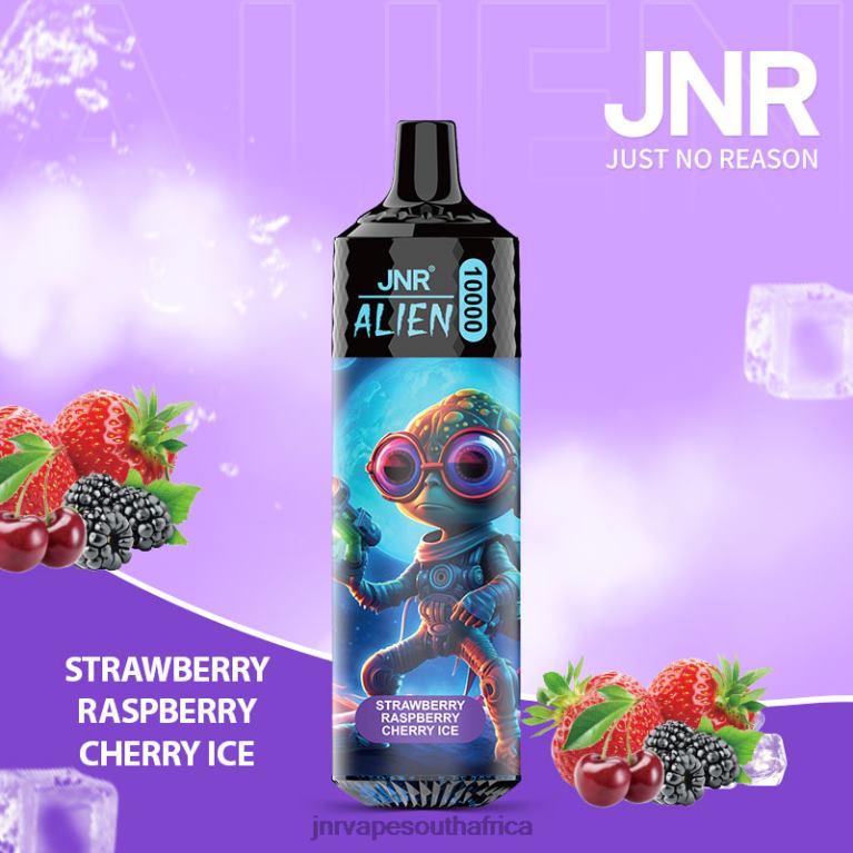 8FT4P155 JNR ALIEN Strawberry Raspberry Cherry Ice - JNR Vapes Factory