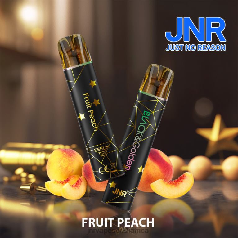 8FT4P275 JNR BLACK & GLODEN Fruit Peach - JNR Vape Nicotine Content