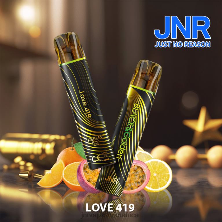8FT4P290 JNR BLACK & GLODEN Love 419 - JNR Vapes Factory