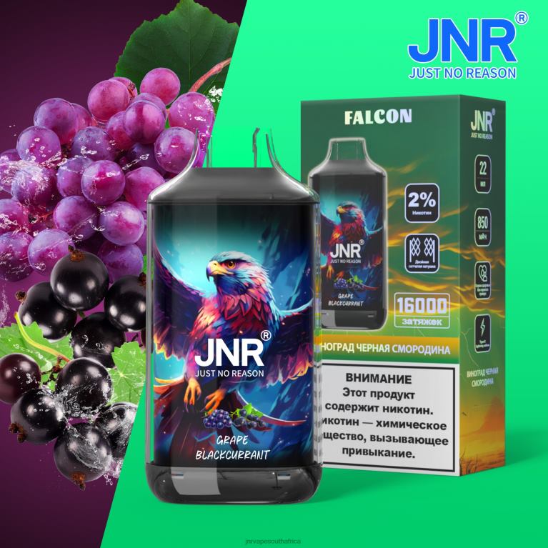 8FT4P211 JNR FALCON Grape Blackkcurrant - JNR Vape South Africa