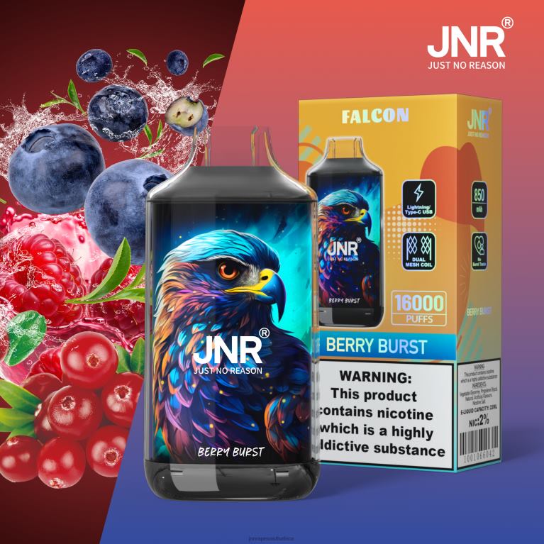 8FT4P213 JNR FALCON Berry Burst without Fruits - JNR Vape Review