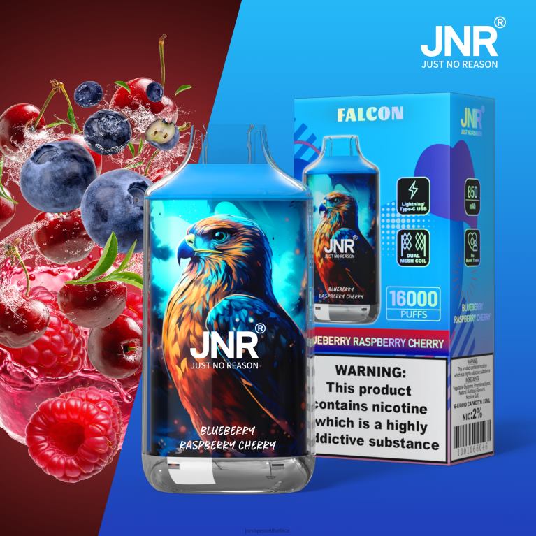 8FT4P216 JNR FALCON Blueberry Raspberry Cherry without Fruits - JNR Vape Shop