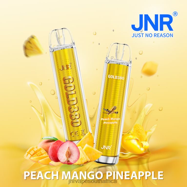 8FT4P56 JNR GOLD380 Peach Mango Pineapple - JNR Vape Shop