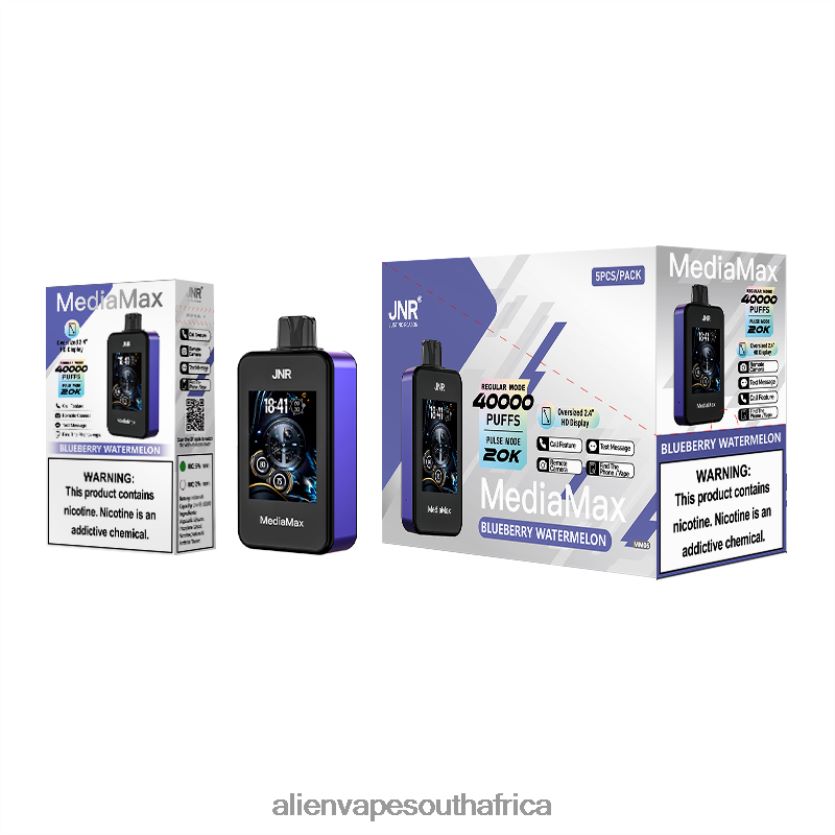 JNR MediaMax 40k Puff DJ4N8412 Blueberry Watermelon JNR vape price