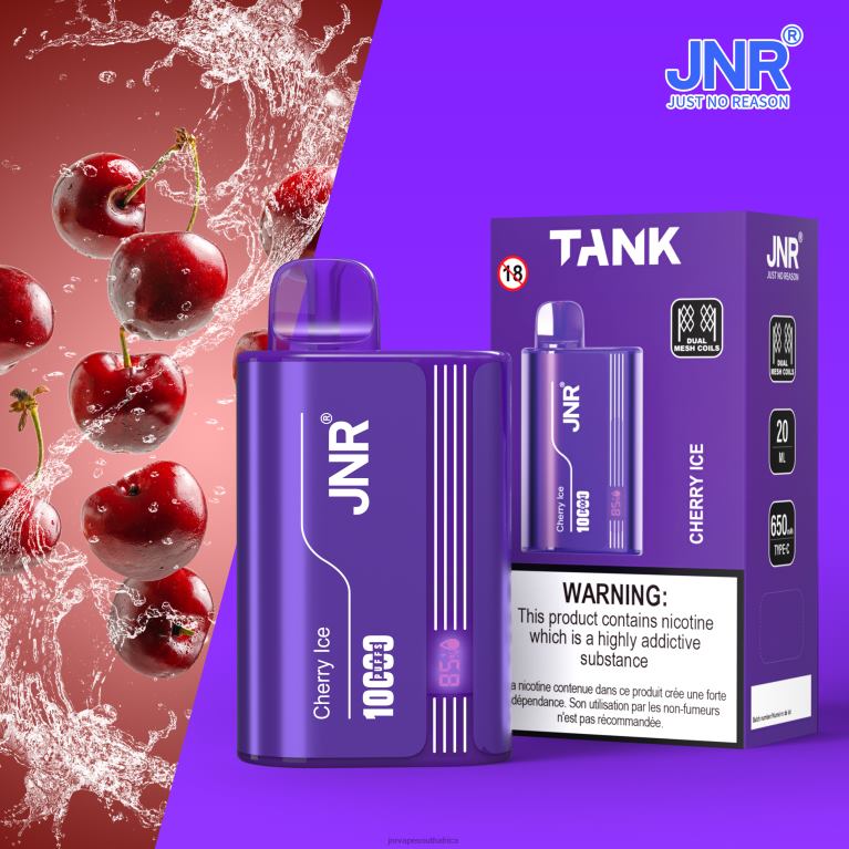 8FT4P23 JNR TANK Cherry Ice - JNR Vape Review