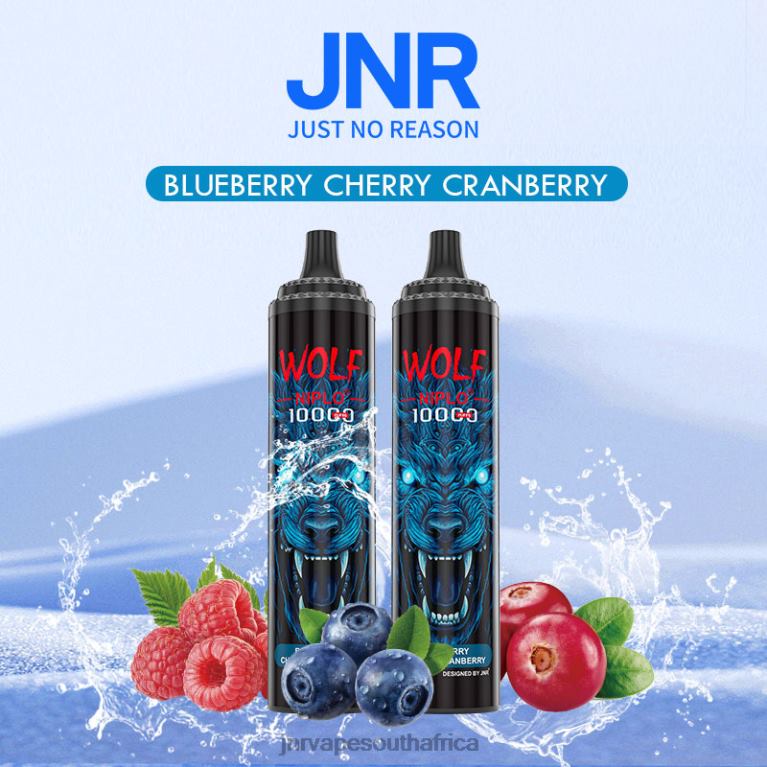 8FT4P359 JNR WOLF NIPLO Blueberry Cherry Cranberry - JNR Vape Nicotine