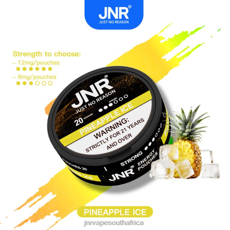 8FT4P99 JNR ENERGY POUCHES Pineapple Ice - JNR Vape Pods